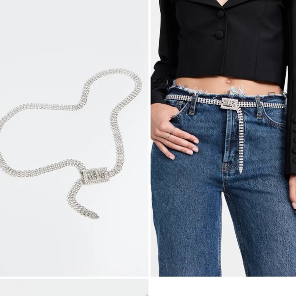 B-low the belt baby Farrah new pink rhinestone belt - Picture 2 of 4